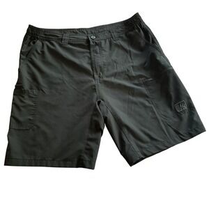 Fintech Performance Fishing Shorts Mens XL Gray Cargo Stretch